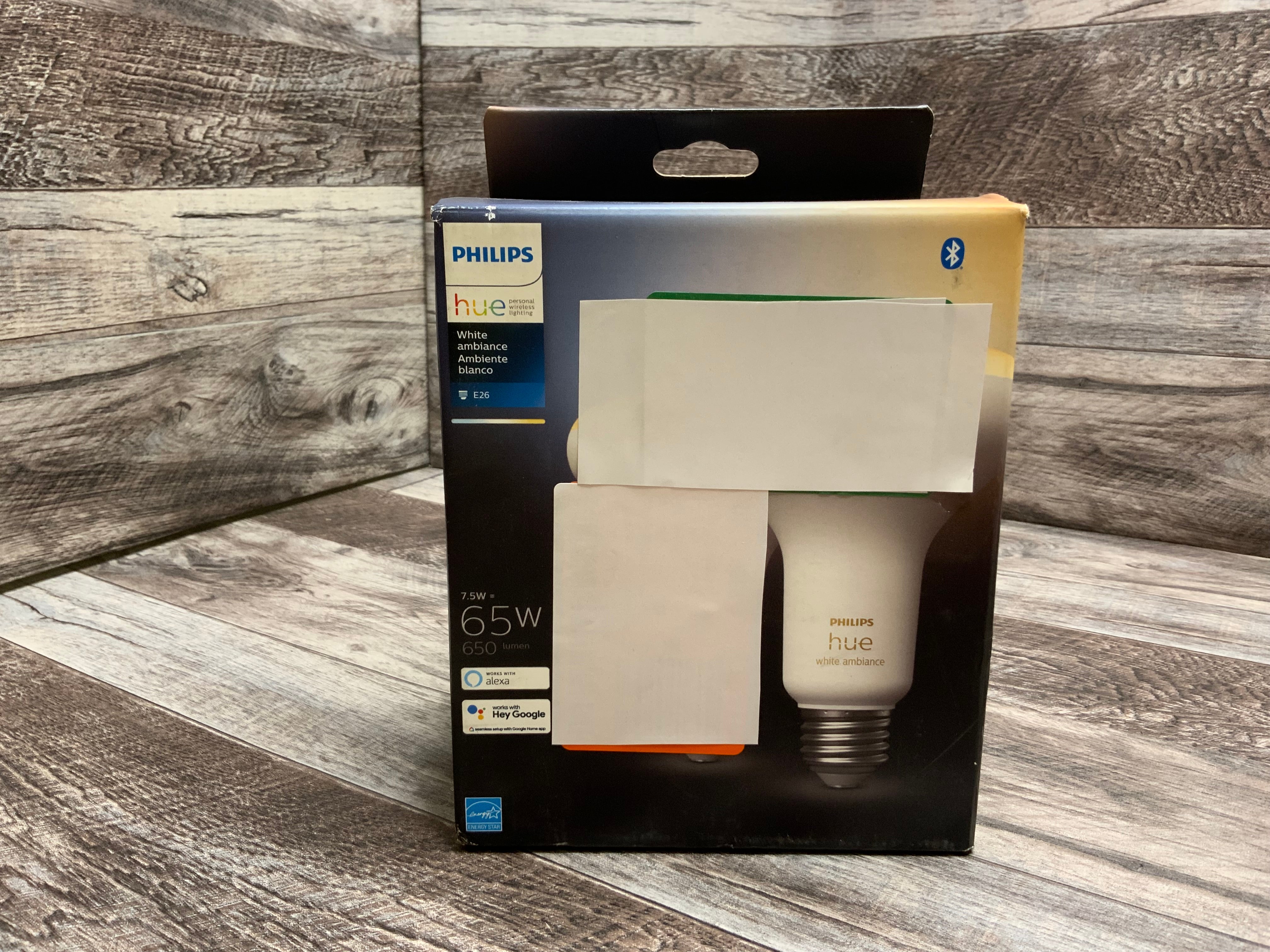 Philips Hue 2-Pack White Ambiance BR30 60W Dimmable LED Smart Flood Light (8151752376558)